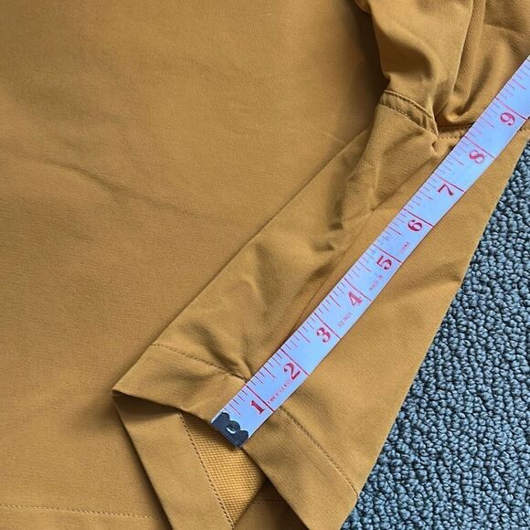 Stoic Men’s Performance Shorts Sz 38 Mustard Casual Dress Plain Front - Picture 5 of 9